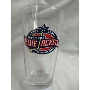 Columbus Blue Jackets Inaugural Season Pint Glass 2000-2001 Bud Light